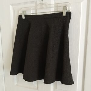 Metaphor Black Textured Mini Skirt